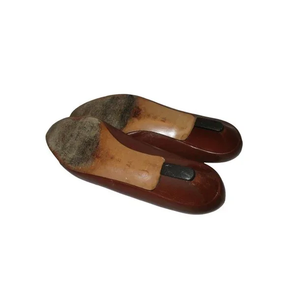 Almalfi Cognac Brown Patent Croc Toe Tip Pumps